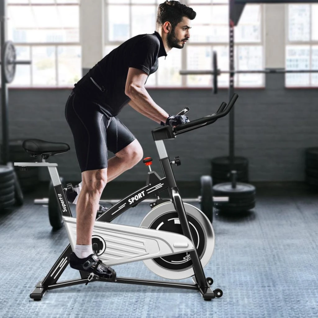 商品Hivvago|Indoor Exercise Cycling Bike with Heart Rate and Monitor,价格¥2012,第2张图片详细描述