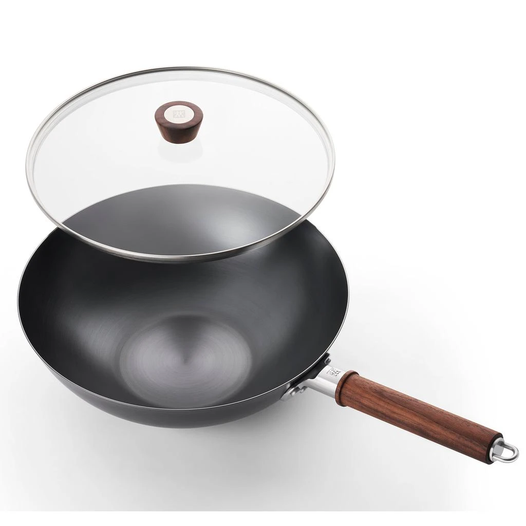 商品ZWILLING|Dragon 12-inch Carbon Steel Wok with Lid,价格¥987,第2张图片详细描述
