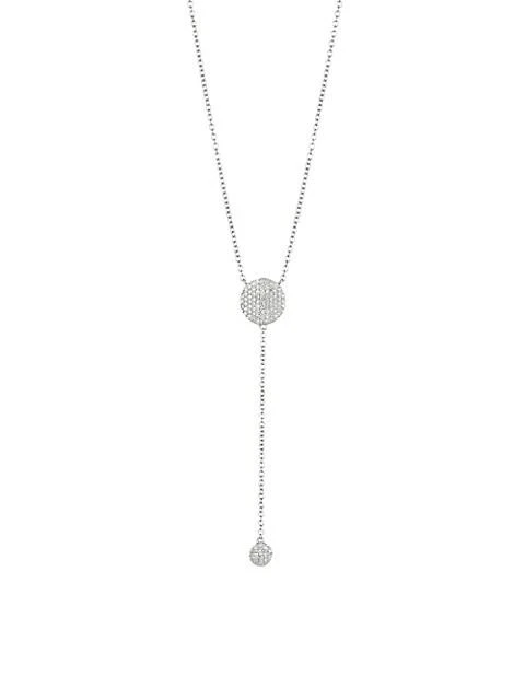 商品Phillips House|Infinity 14K White Gold & Diamond Double Infinity Y-Necklace,价格¥11495,第1张图片