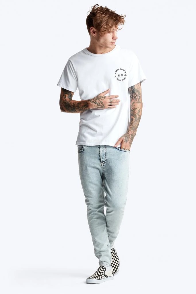 商品Dim Mak|Dim Mak Essential Short Sleeve Tee - White,价格¥299,第3张图片详细描述