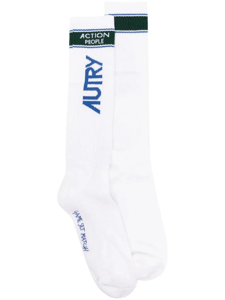 商品Autry|White Socks With Logo,价格¥504,第1张图片