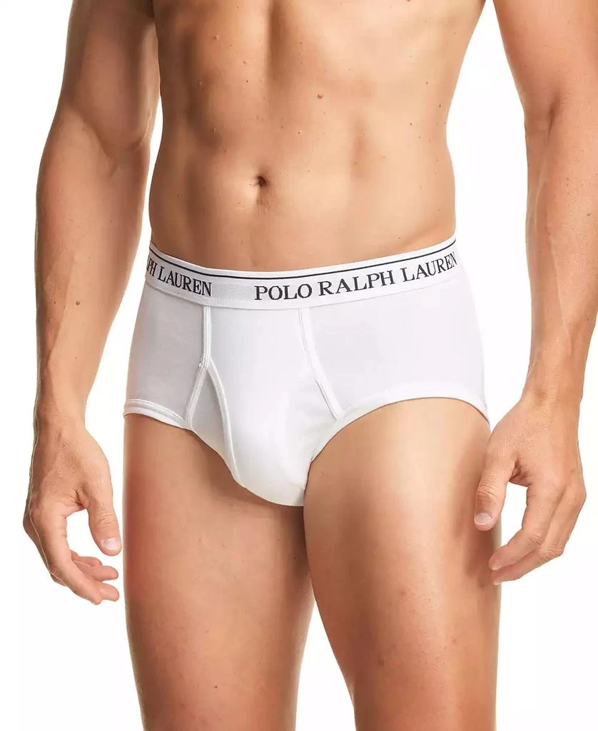 商品Ralph Lauren|Men's 4-Pack Classic-Fit Mid-Rise Briefs,价格¥370,第3张图片详细描述