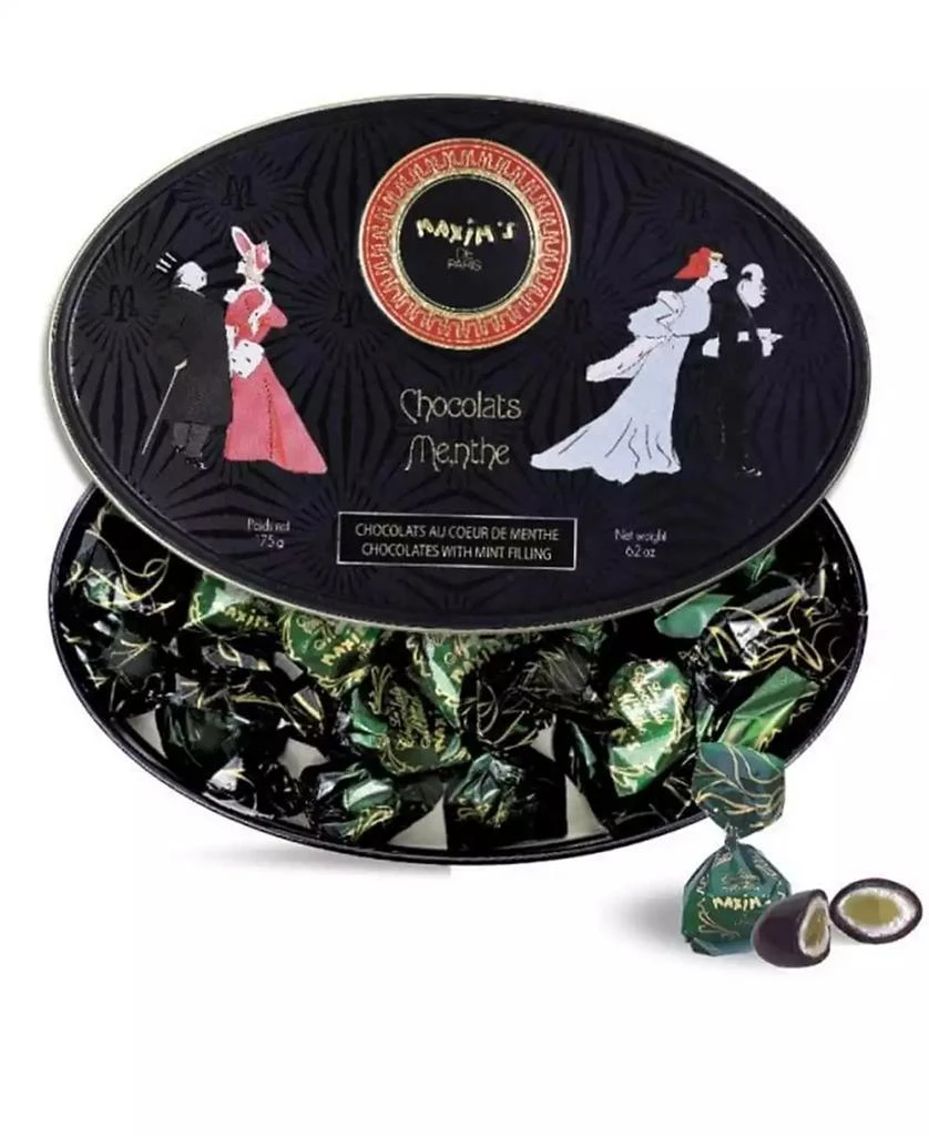 商品Maxim's De Paris|Belle Epoque Tin Box Filled with Chocolate Covered Mints,价格¥224,第1张图片