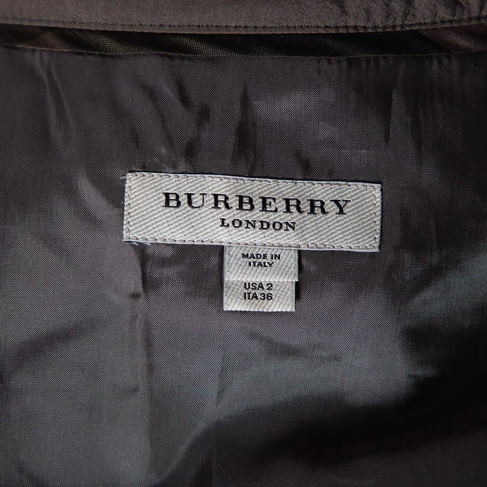 商品[二手商品] Burberry|Burberry Olive Green Ruffle Trim Belted Short Sleeve Dress XS,价格¥1284,第5张图片详细描述