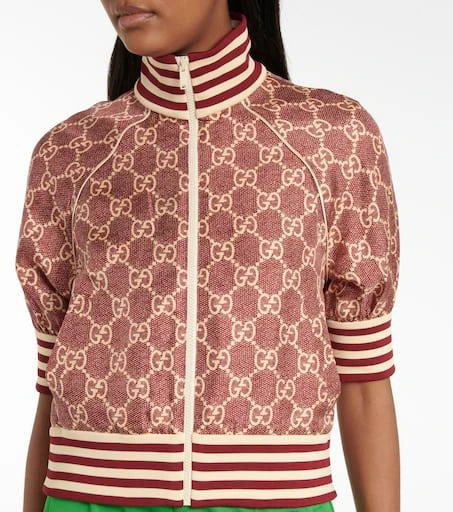 商品Gucci|GG Supreme silk twill track jacket,价格¥12530,第4张图片详细描述