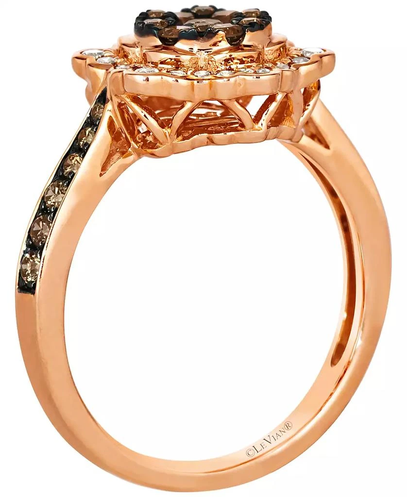 商品Le Vian|Chocolate Diamond (0.58 ct. t.w.) and Nude Diamond (0.23 ct. t.w.) Ring in 14K Strawberry Gold,价格¥35993,第2张图片详细描述