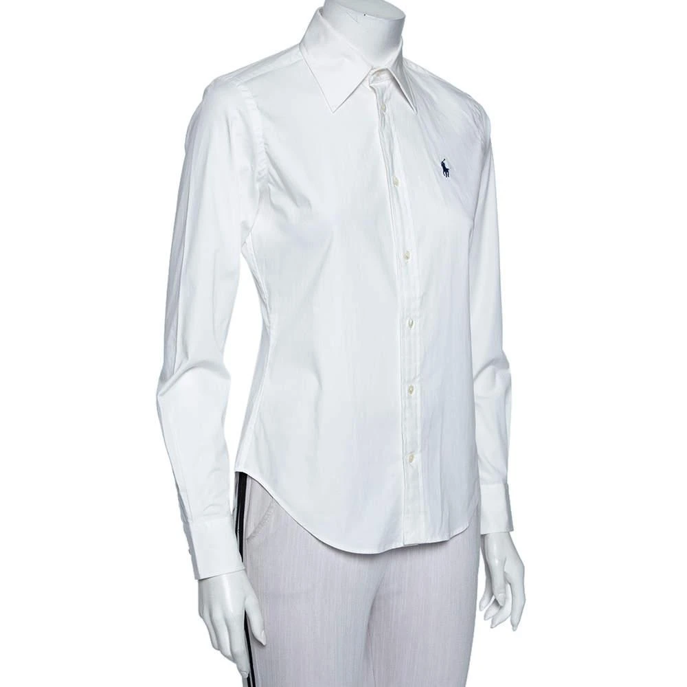 商品[二手商品] Ralph Lauren|Ralph Lauren White Cotton Button Front Super Slim Fit Shirt S,价格¥812,第2张图片详细描述