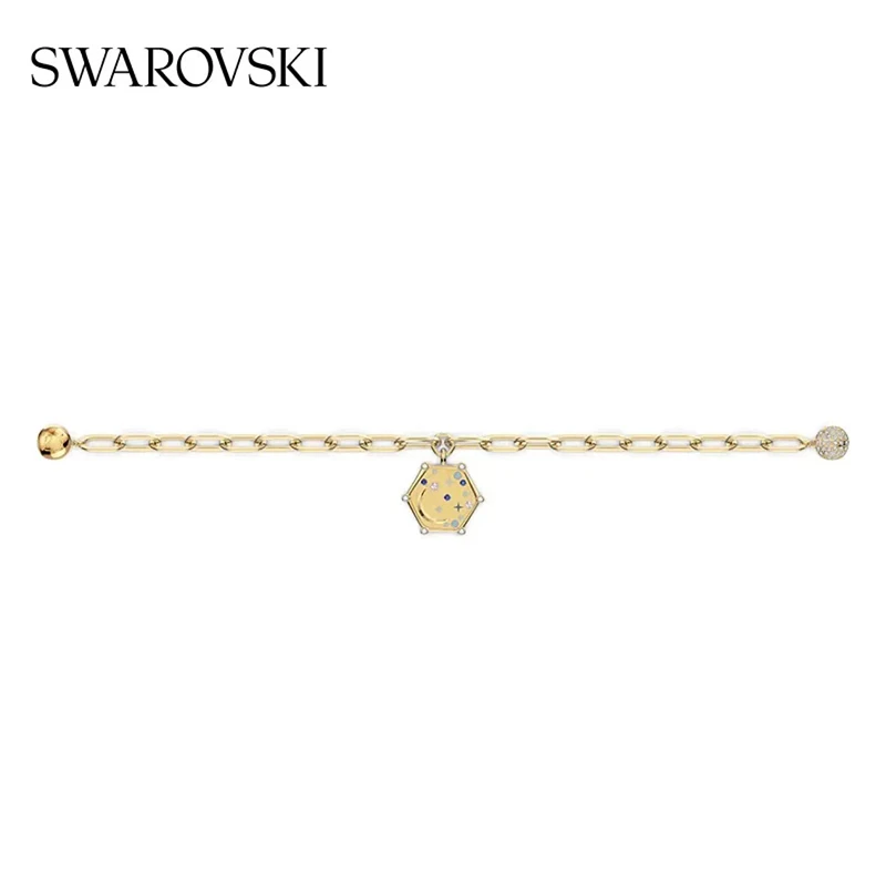 SWAROVSKI 施华洛世奇  THE ELEMENTS 链上新月 手链 镀金色 M码 5569182 送女友  商品