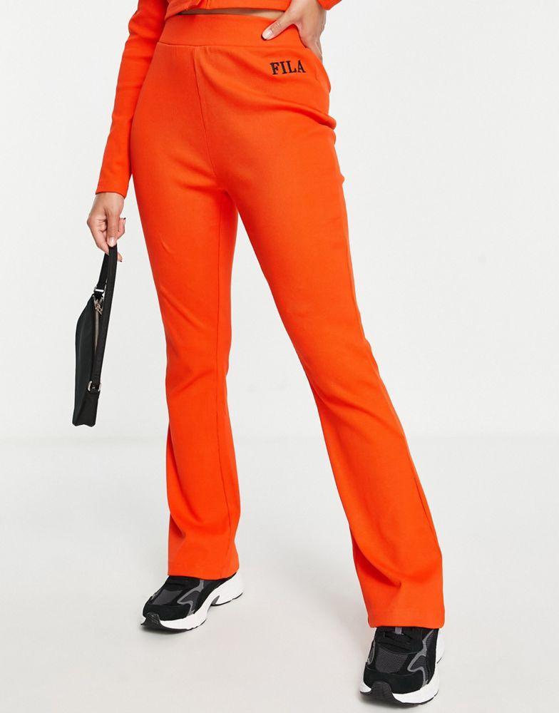Fila | Fila ribbed flares with logo in red 229.23元 商品图片