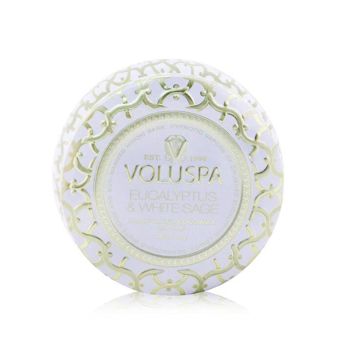 商品Voluspa|Voluspa 小铁罐香薰蜡烛 - 桉树与白鼠尾草 113g/4oz,价格¥112,第1张图片