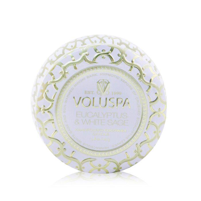 商品Voluspa|Voluspa 小铁罐香薰蜡烛 - 桉树与白鼠尾草 113g/4oz,价格¥124,第1张图片