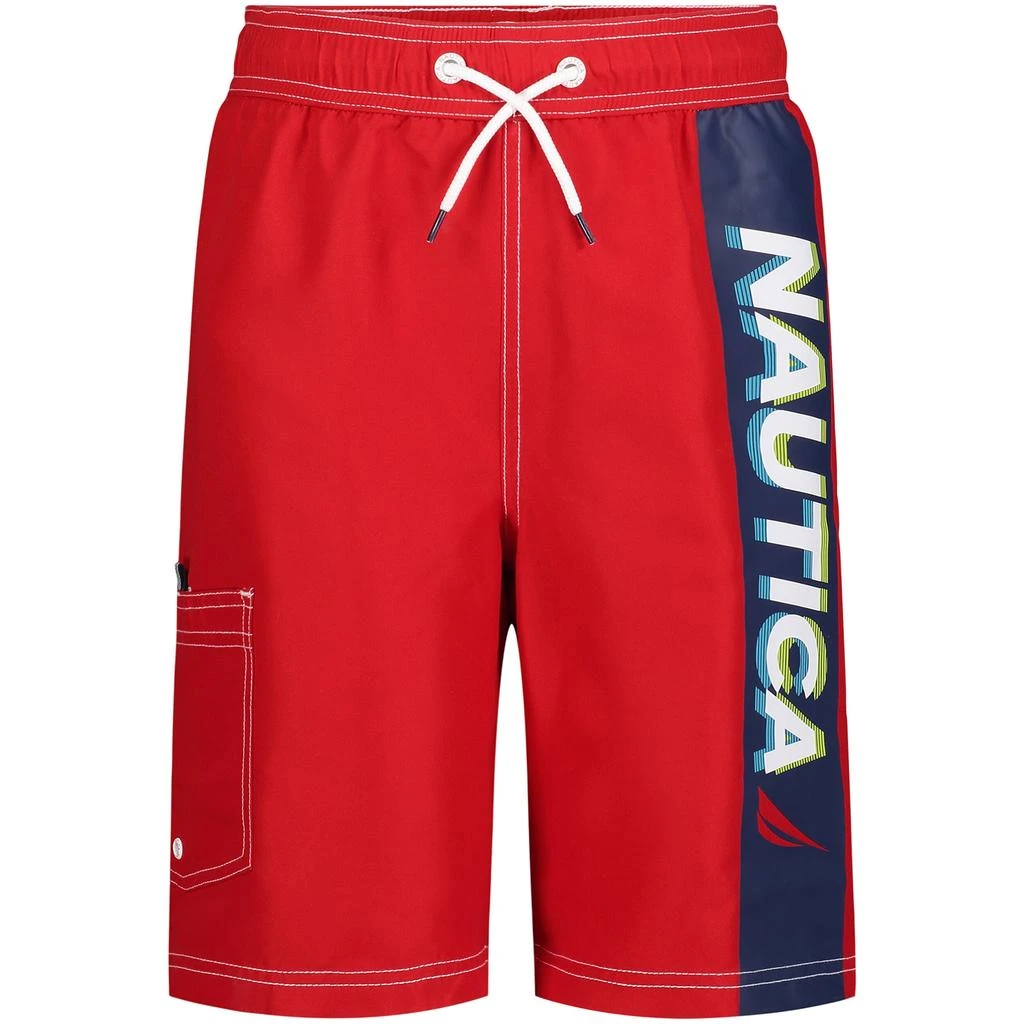 商品Nautica|Nautica Little Boys' Flag In Motion Board Short (4-7),价格¥74,第2张图片详细描述