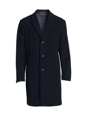 商品Tommy Hilfiger|Addison Wool Blend Overcoat,价格¥377,第3张图片详细描述