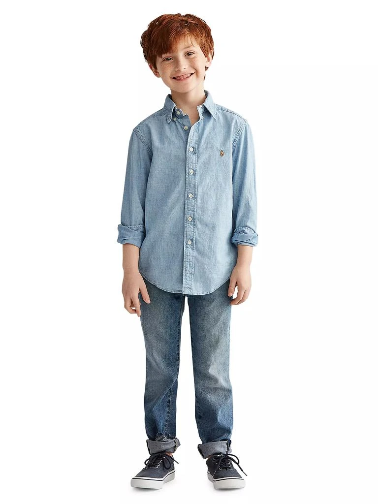 商品Ralph Lauren|Little Boy's & Boy's Chambray Shirt,价格¥410,第4张图片详细描述