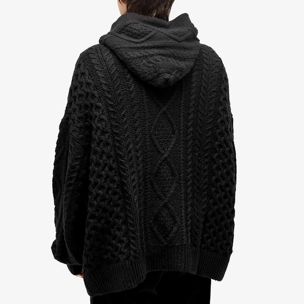 商品Essentials|Fear of God Essentials Cable Knit Hoodie - Jet Black,价格¥1806,第3张图片详细描述