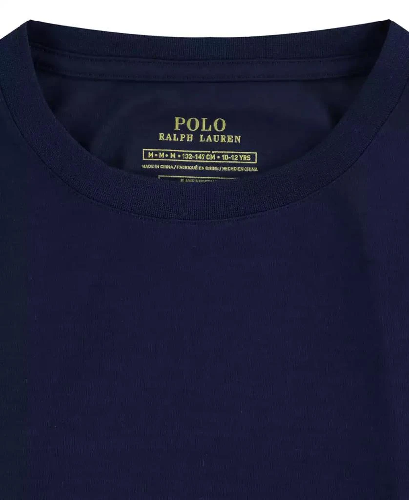 商品Ralph Lauren|Polo Big Boys Long Sleeve Tee and Woven Pant Pajamas, 2-Piece Set,价格¥371,第3张图片详细描述