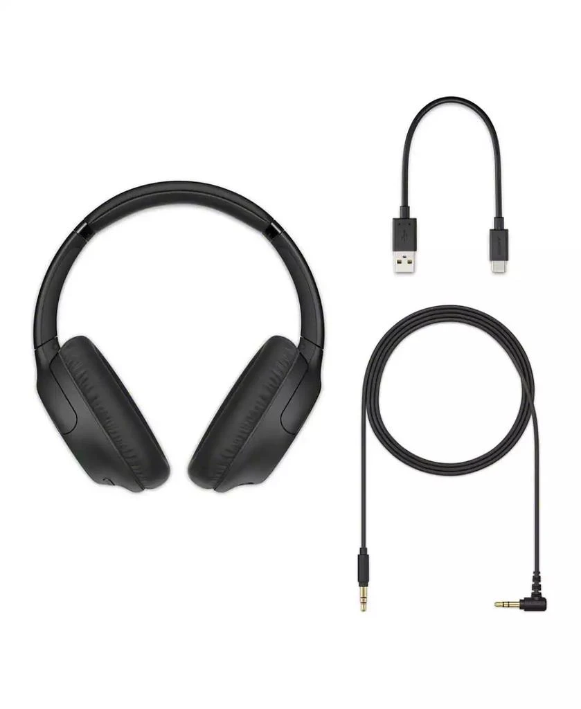 商品SONY|WHCH710N Wireless Bluetooth Noise Canceling Over-the-Ear Headphones Bundle,价格¥733,第2张图片详细描述