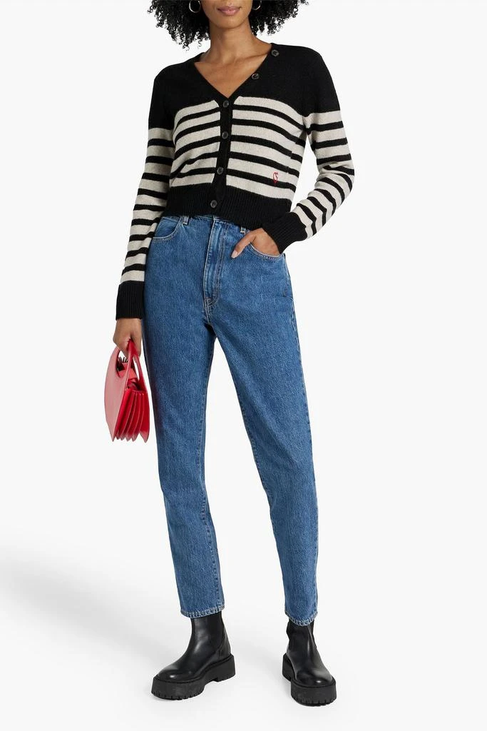商品FRAME|Striped cashmere cardigan,价格¥1078,第2张图片详细描述