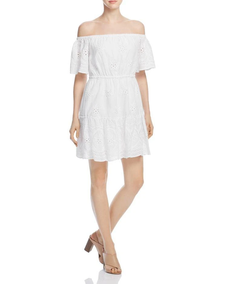 商品cupcakes and cashmere|cupcakes and cashmere Sorena Eyelet Dress,价格¥377,第1张图片
