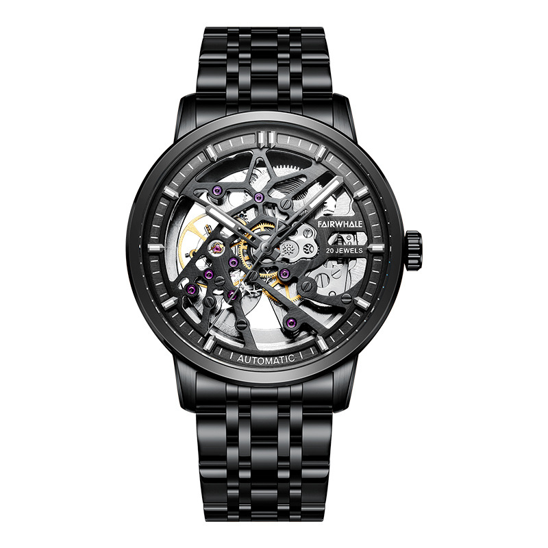 马克华菲爆款品牌手表男机械手表镂空防水直播潮牌男士表商品第8张图片规格展示