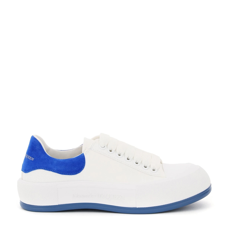 ALEXANDER MCQUEEN 白色男士帆布鞋 654594-W4MV7-9255商品第1张图片规格展示