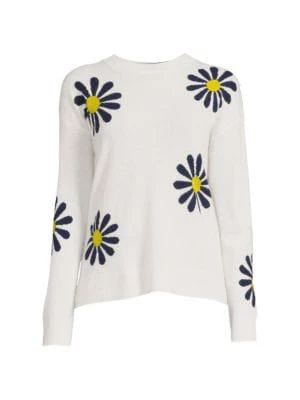 商品Saks Fifth Avenue|Daisy Floral Crewneck 100% Cashmere Sweater,价格¥525,第4张图片详细描述