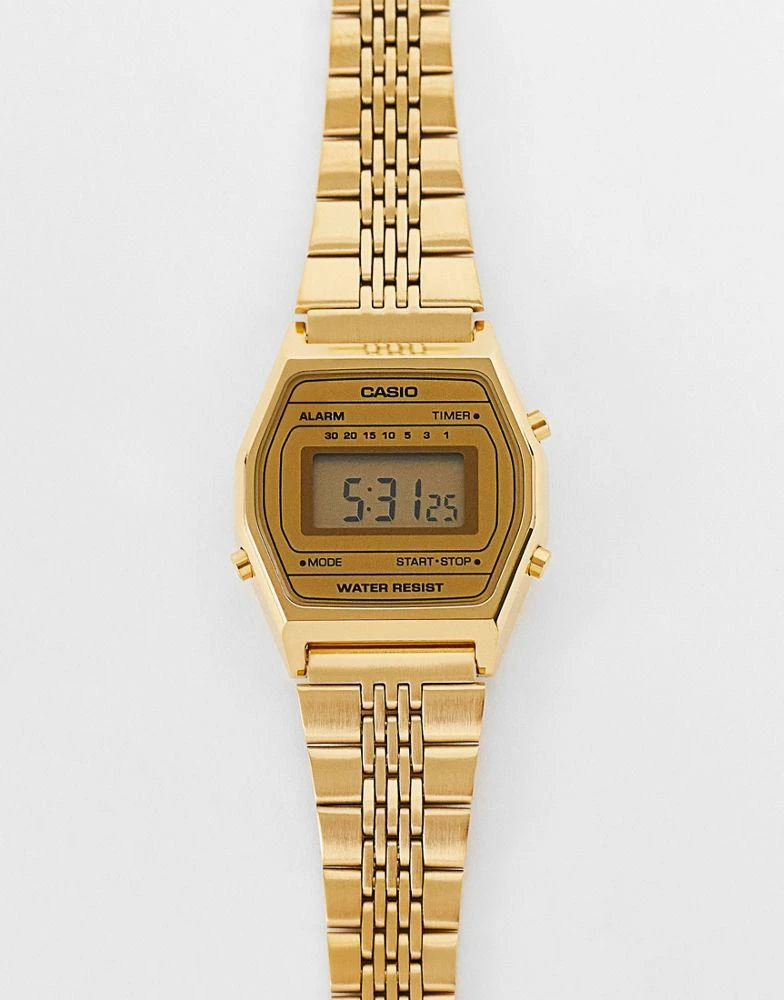 商品Casio|Casio Vintage unisex digital bracelet watch in gold LA690WEGA-9EF,价格¥493,第1张图片