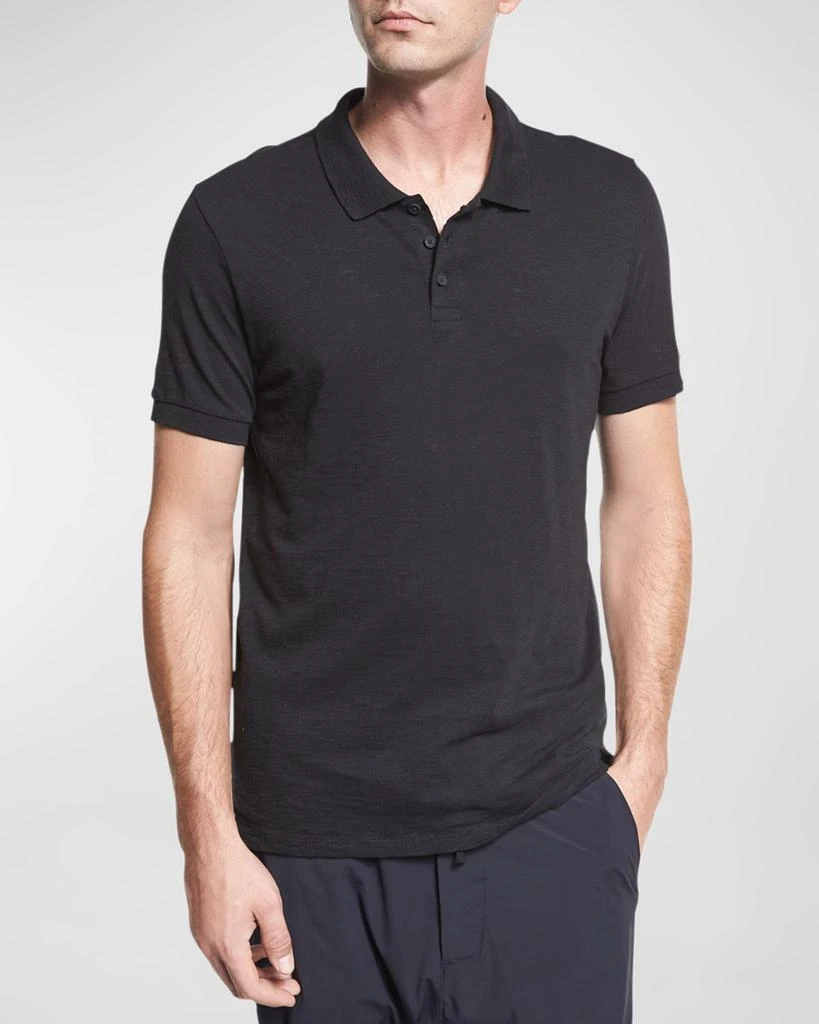 商品Vince|Classic Slub Cotton Polo Shirt,价格¥728,第4张图片详细描述