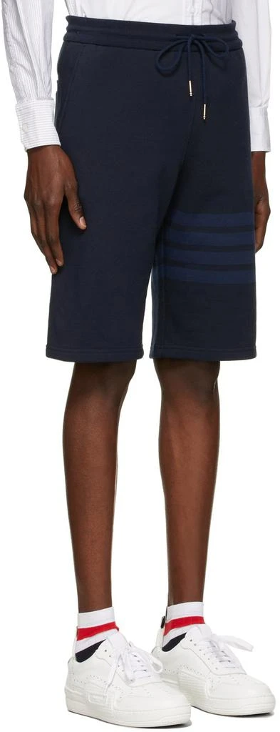 商品Thom Browne|海军蓝 Loopback 4-Bar 短裤,价格¥4576,第2张图片详细描述