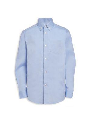 商品Tommy Hilfiger|Boy's Solid Button Down Shirt,价格¥226,第1张图片