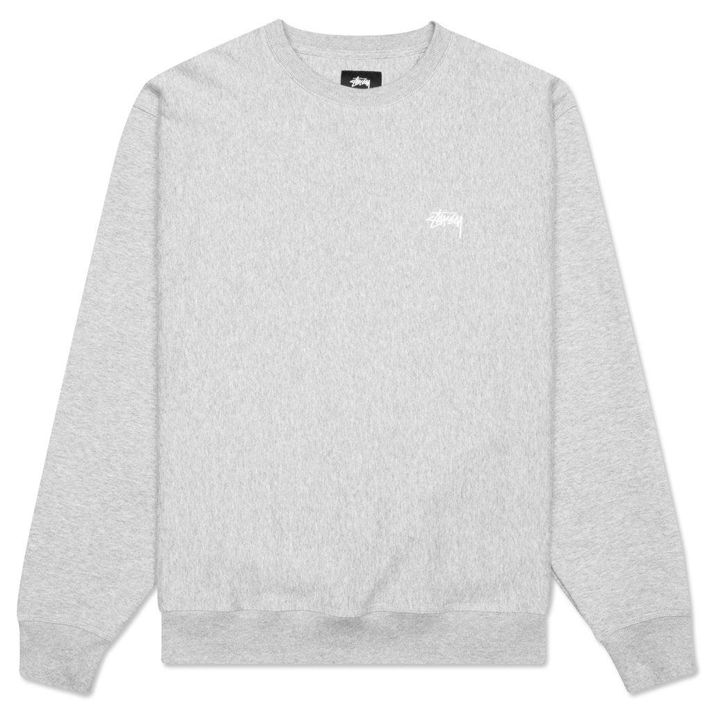 Stussy Stock Logo Crew - Grey Heather商品第1张图片规格展示