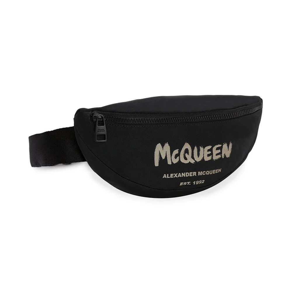 ALEXANDER MCQUEEN 黑色男士腰包 683109-1AABW-1073 商品