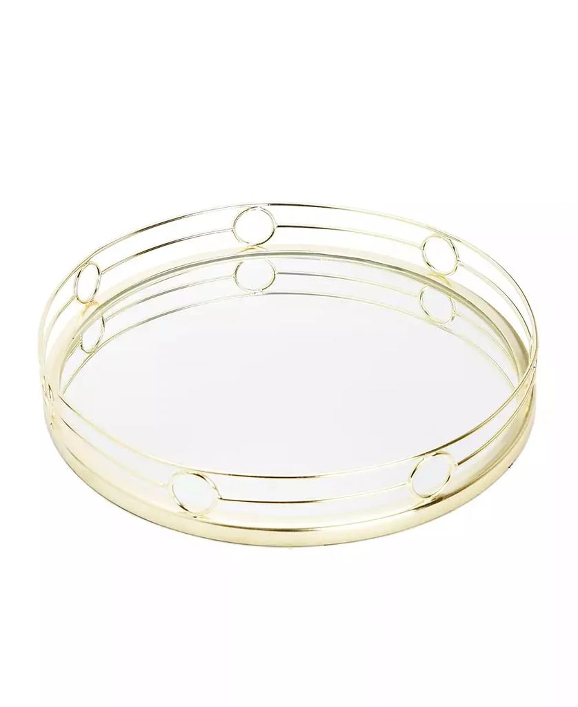 商品Classic Touch|Design Round Mirror Tray, 15.5" D,价格¥546,第2张图片详细描述
