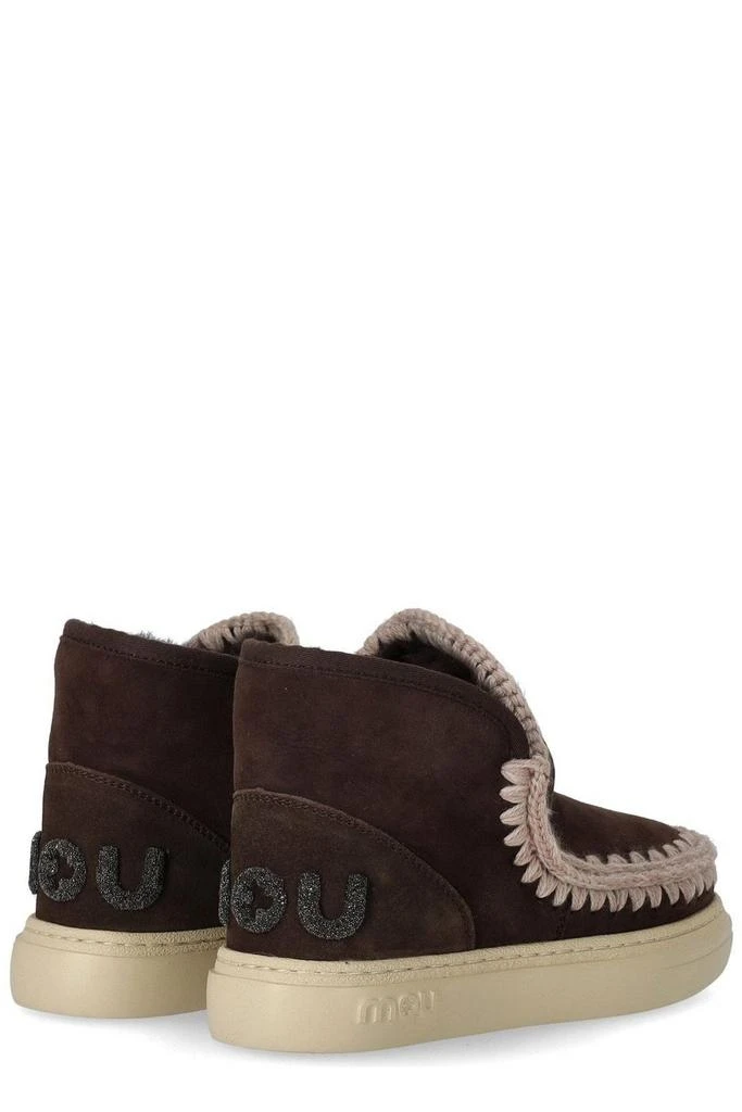 商品Mou|Mou Eskimo Whipstitch-Trim Round-Toe Ankle Boots,价格¥1614,第4张图片详细描述