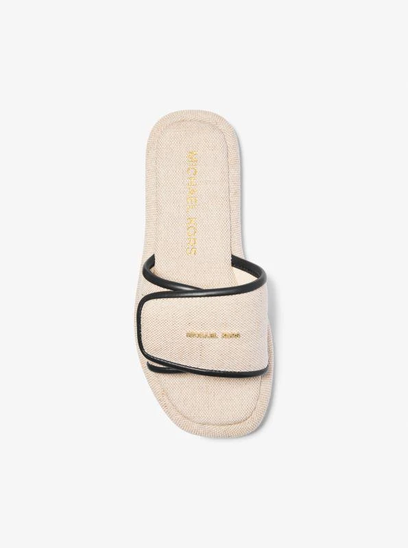 商品Michael Kors|Suki Canvas Slide Sandal,价格¥261,第3张图片详细描述