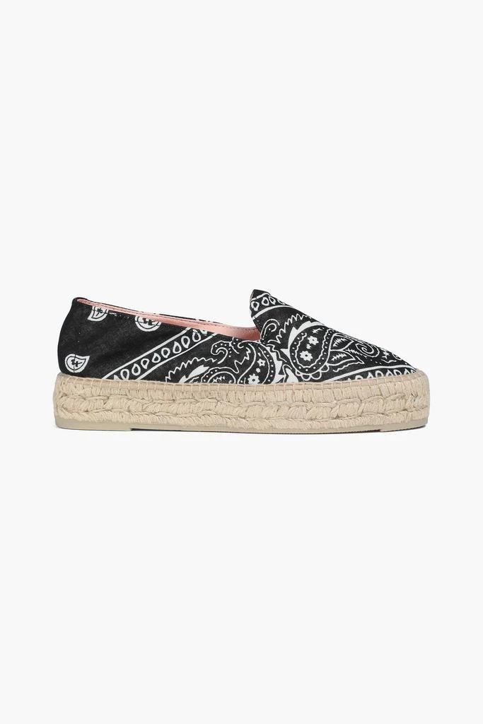 商品MANEBÍ|Paisley-print canvas platform espadrilles,价格¥263,第1张图片