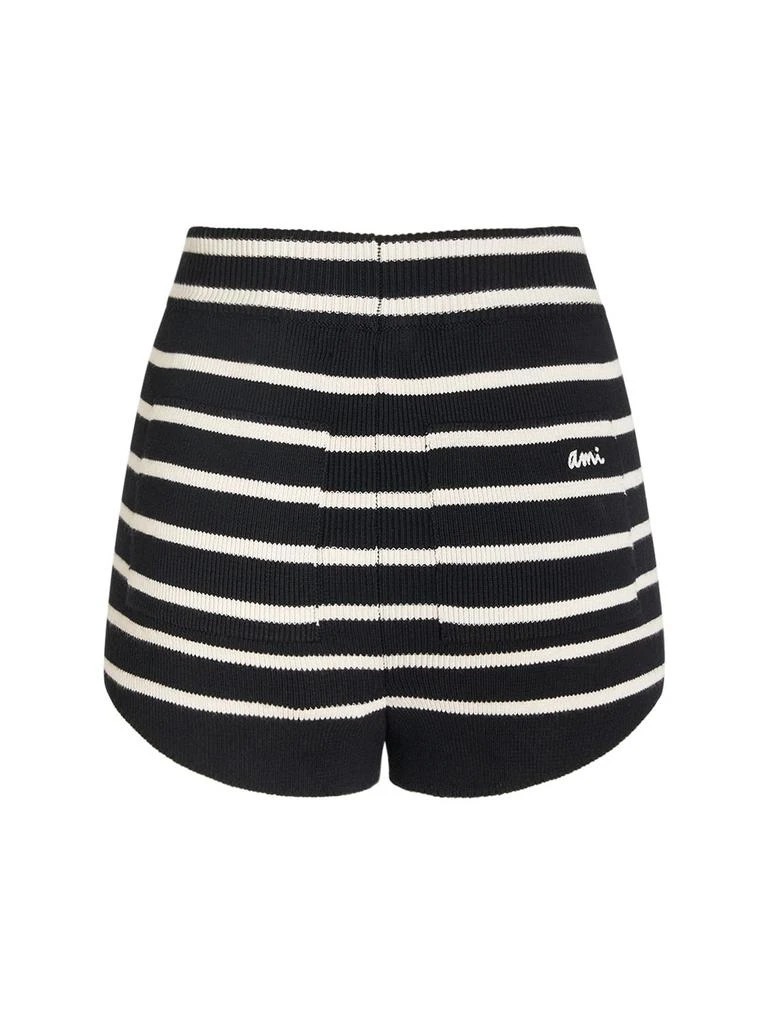 商品AMI|Ami Striped Sailor Cotton Mini Shorts,价格¥3024,第2张图片详细描述