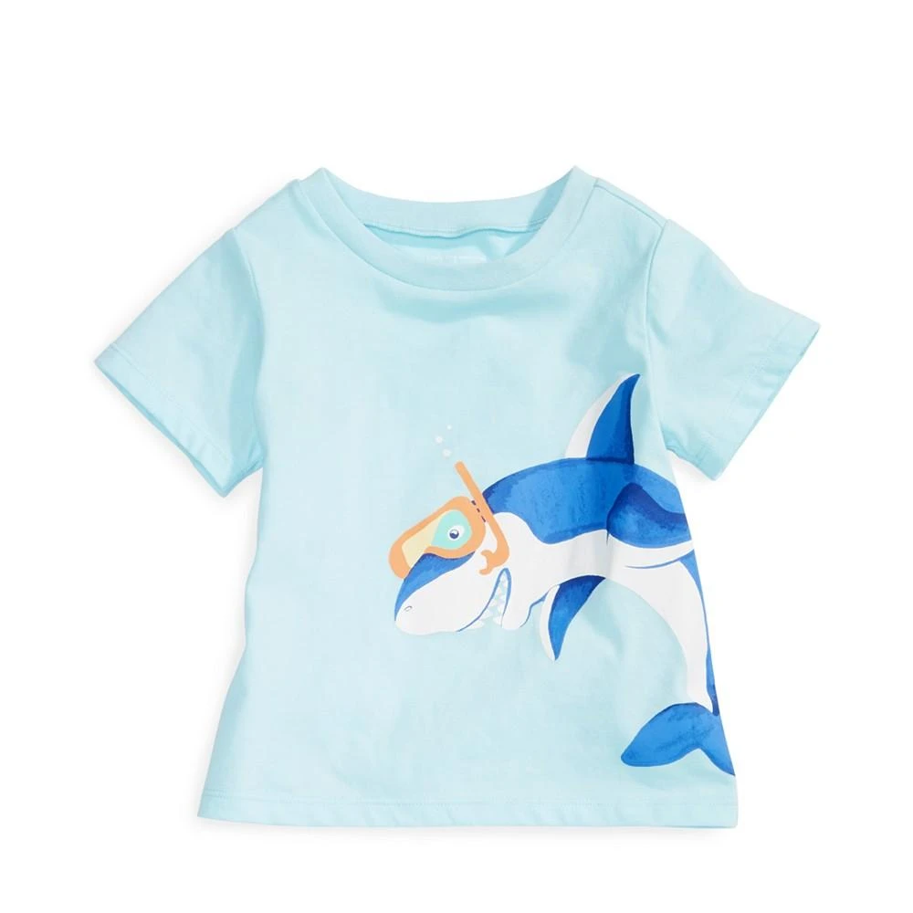商品First Impressions|Baby Boys Shark Graphic T Shirt, Created for Macy's,价格¥30,第1张图片