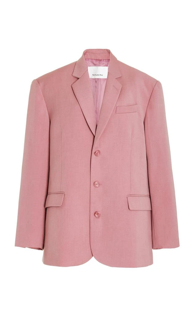 商品The Frankie Shop|The Frankie Shop - Gelso Oversized Woven Blazer - Pink - XS/S - Moda Operandi,价格¥1366,第1张图片