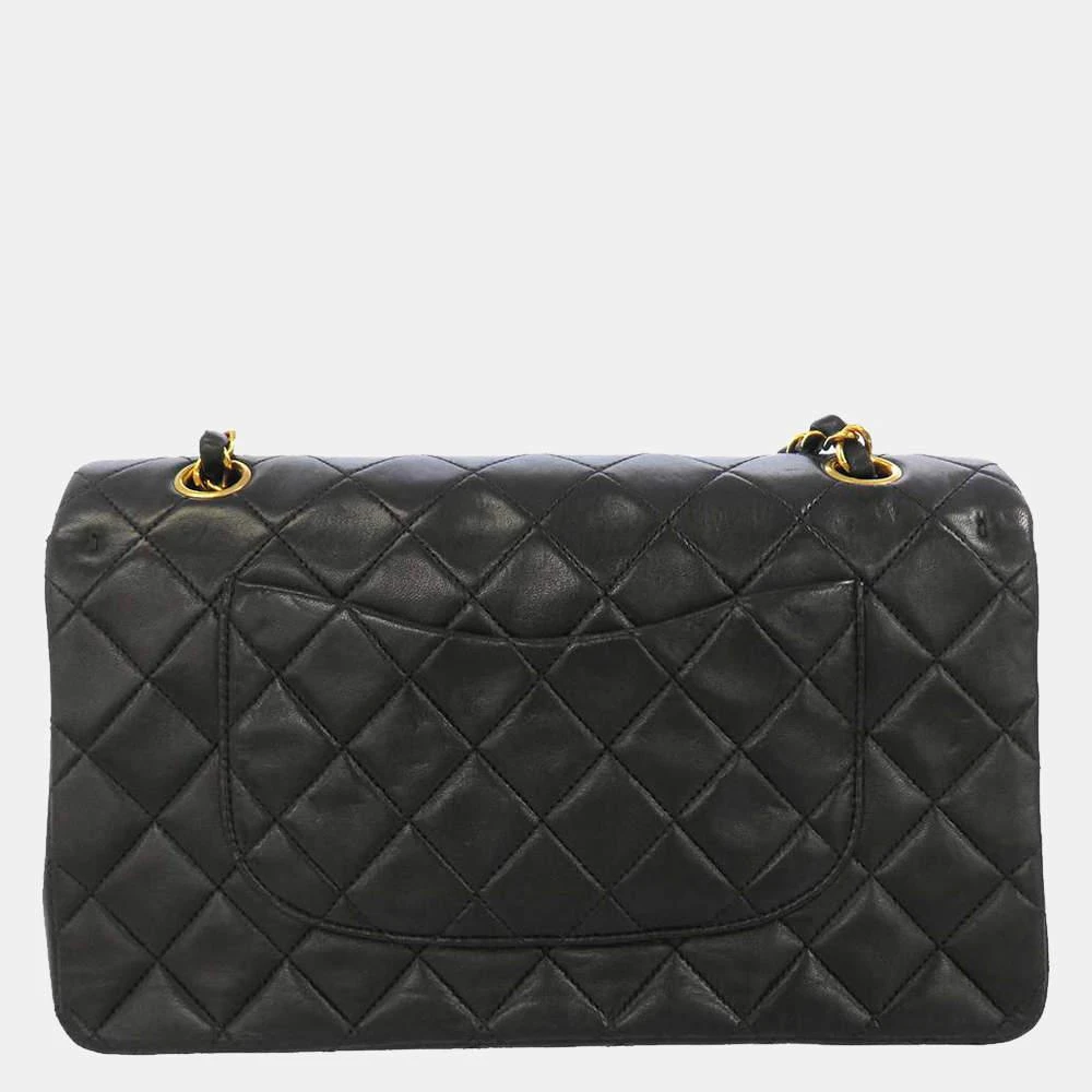 商品[二手商品] Chanel|Chanel Black Quilted Lambskin Leather Medium Double Flap Shoulder Bag ,价格¥35850,第3张图片详细描述