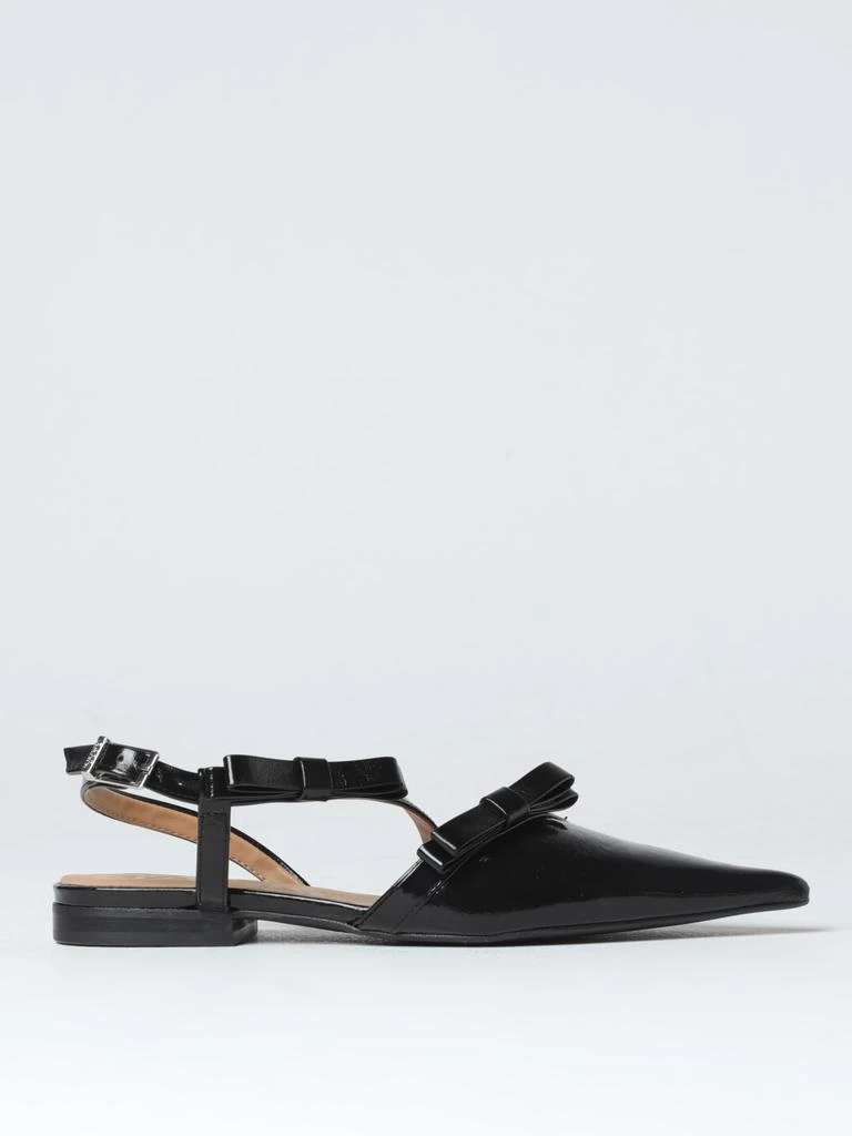 商品Ganni|Ganni patent leather ballerinas with bows,价格¥1257,第1张图片