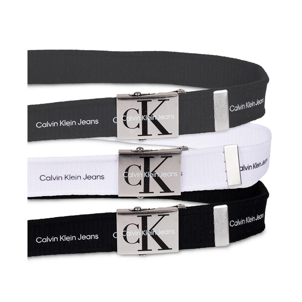 商品Calvin Klein|Men's 3pk. Logo Web Belts,价格¥220,第4张图片详细描述