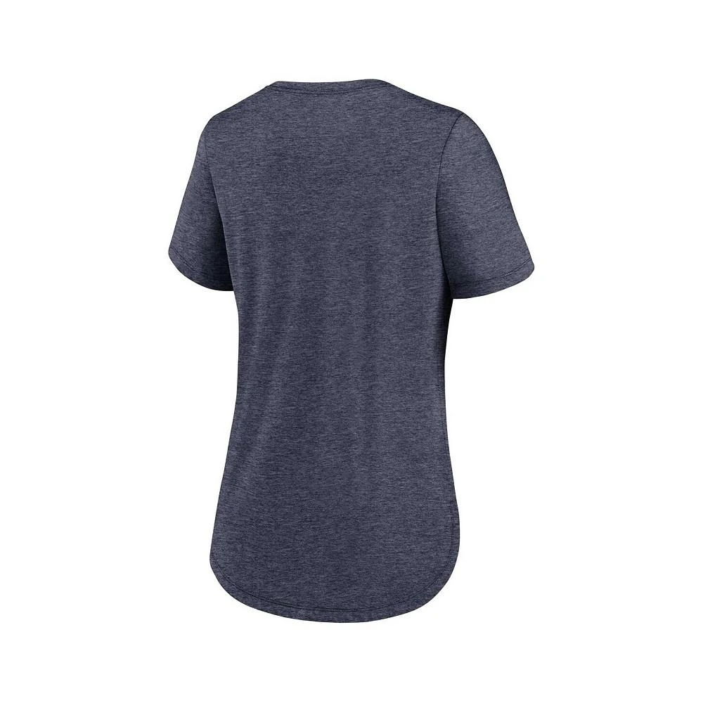 商品NIKE|Women's Heather Navy Tampa Bay Rays Local Phrase Scoop Neck Tri-Blend T-shirt,价格¥264,第2张图片详细描述