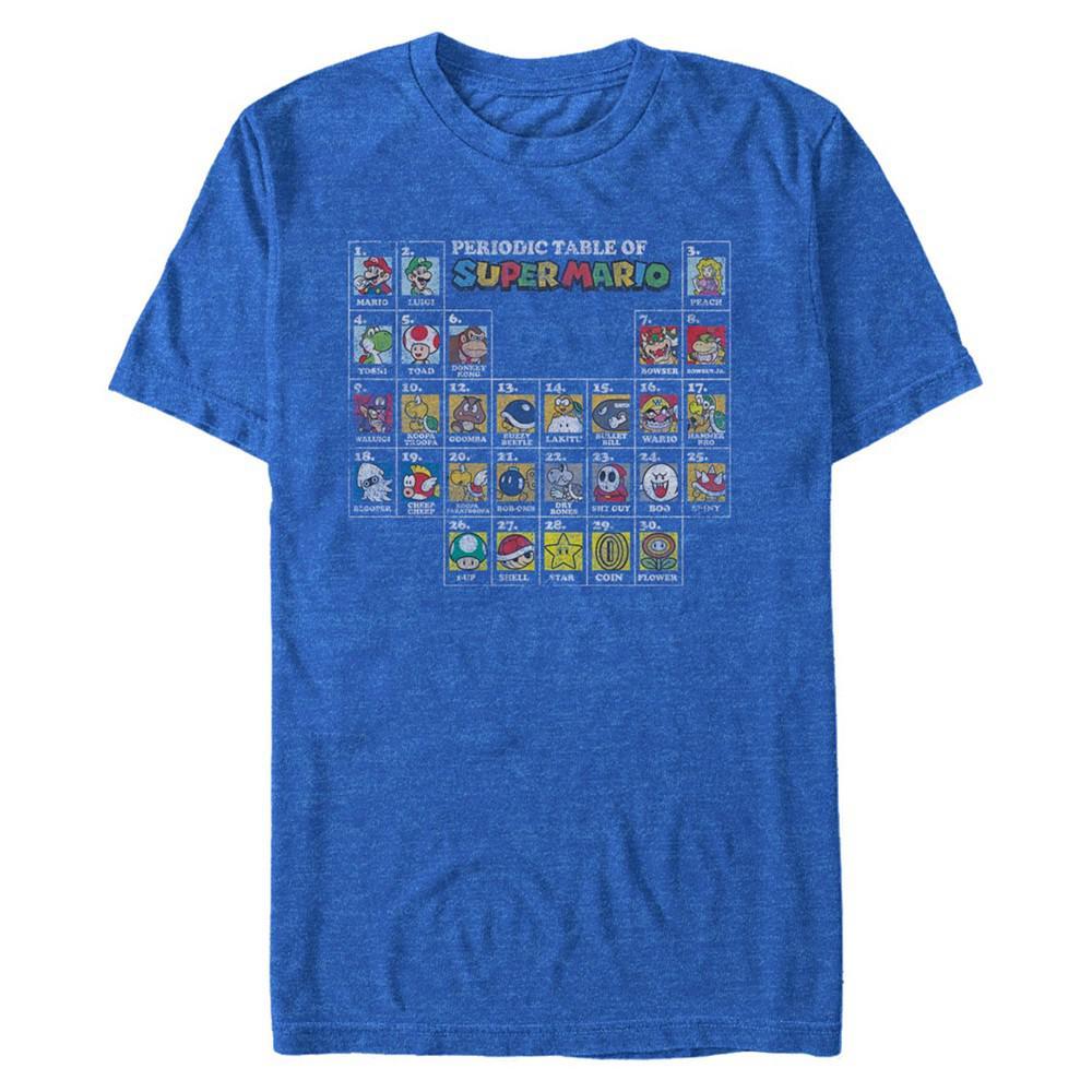 商品Nintendo|Nintendo Men's Super Mario The Super Periodic Table Short Sleeve T-Shirt,价格¥176,第1张图片