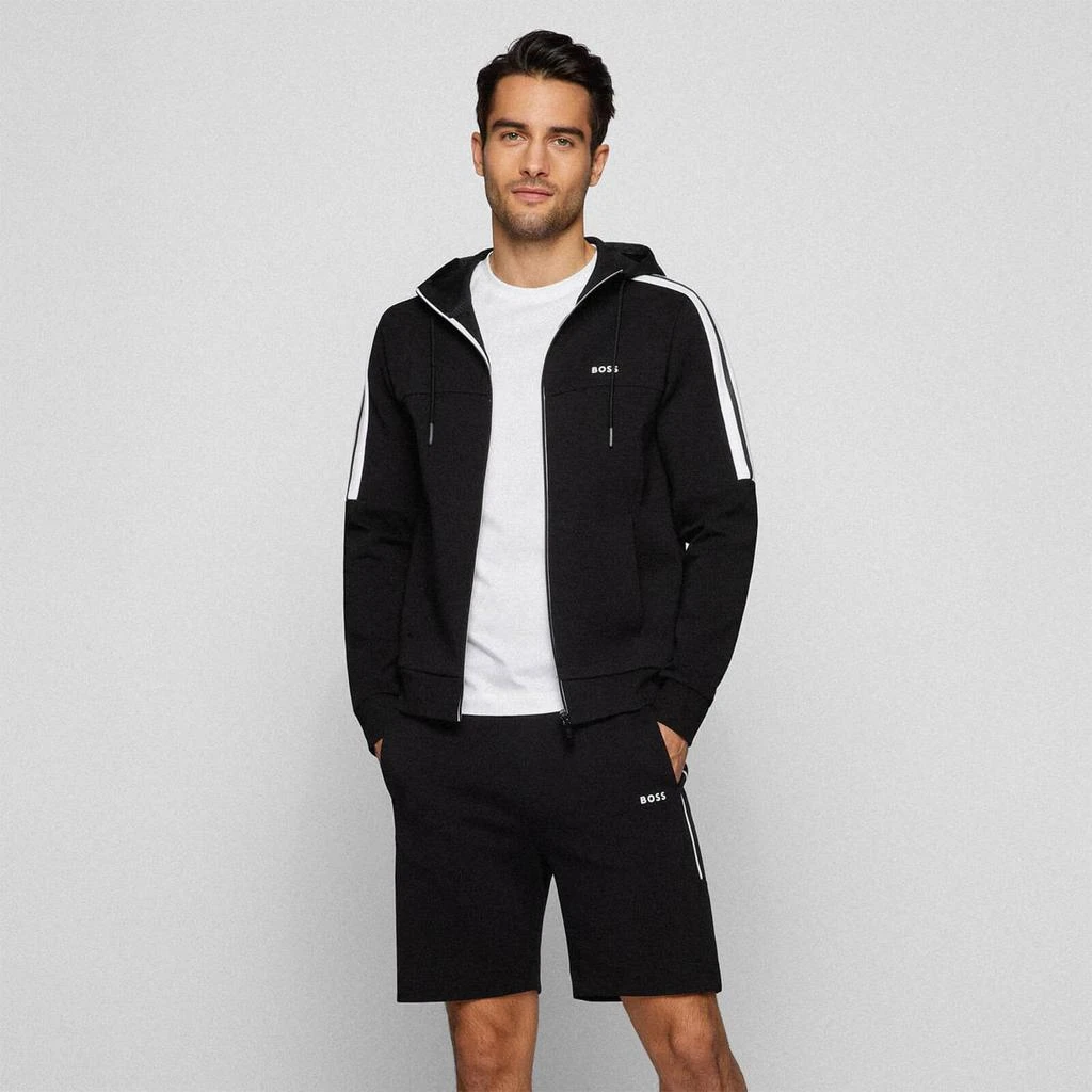 商品Hugo Boss|BOSS Green Men's Saggy 1 Zipped Hoodie - Black,价格¥773,第2张图片详细描述