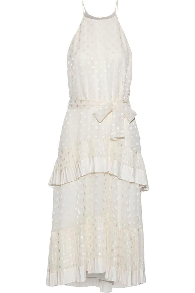 商品Zimmermann|Picnic tiered fil coupé chiffon midi dress,价格¥960,第1张图片