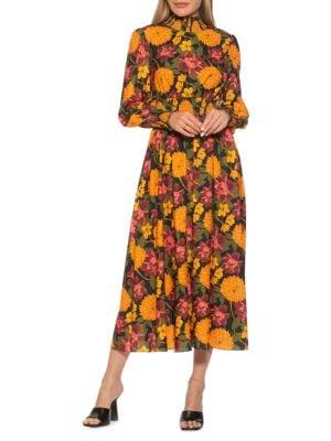 Beatrice Floral Midi Dress商品第5张图片规格展示