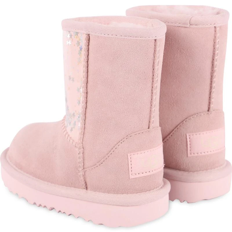 商品UGG|Sequin detailing logo leather boots in light pink,价格¥1032,第2张图片详细描述