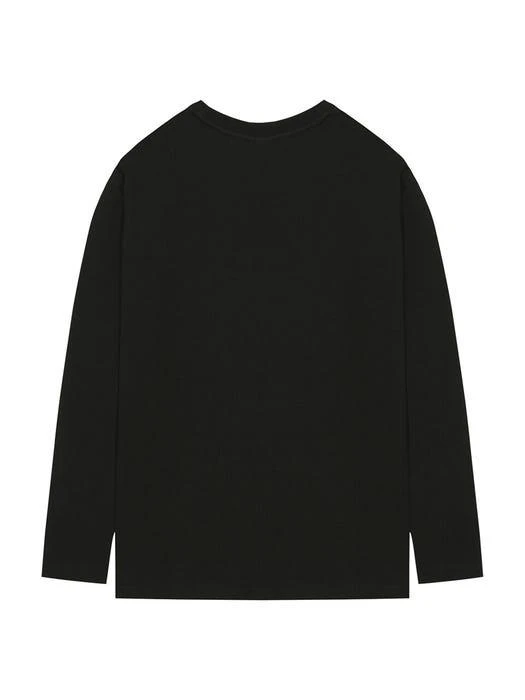 商品RADINEO|YOUNG AT HEART BLACK LONG SLEEVED T SHIRT,价格¥593,第2张图片详细描述