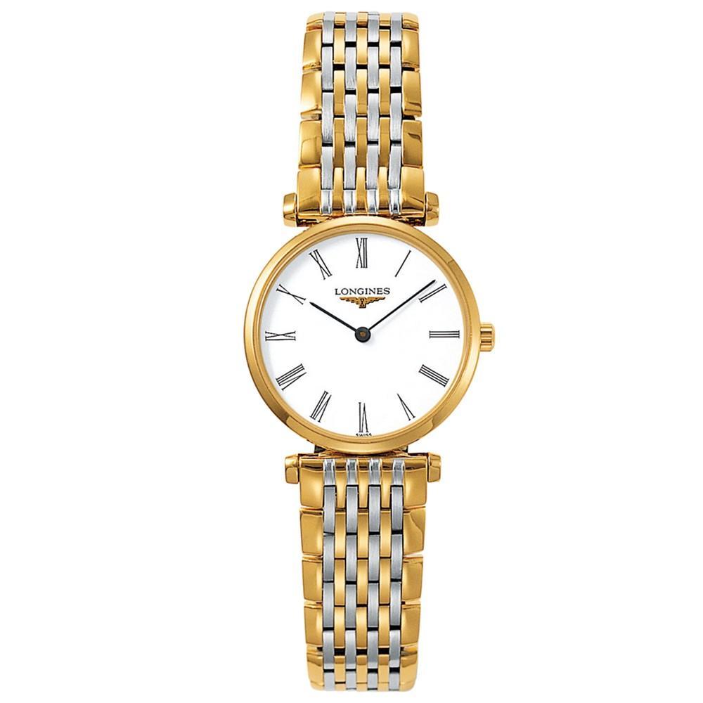 商品Longines|Women's La Grande Classique de Longines Two Tone Stainless Steel Bracelet Watch L42092117,价格¥9428,第1张图片